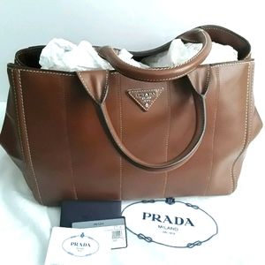 PRADA soft calf cannella size TU handbag
